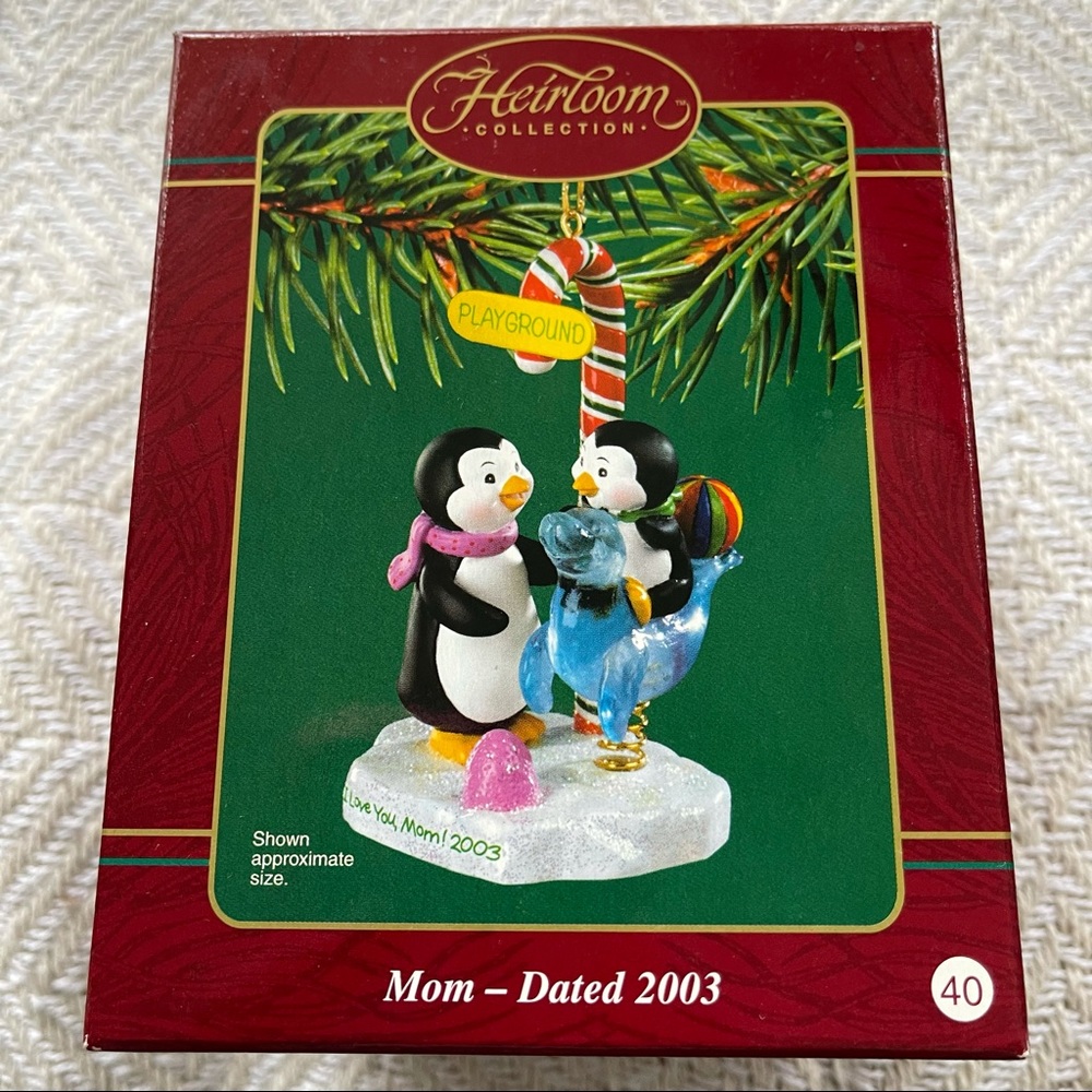 Heirloom Collections Vintage Ornament “Mom -Dated 2003”